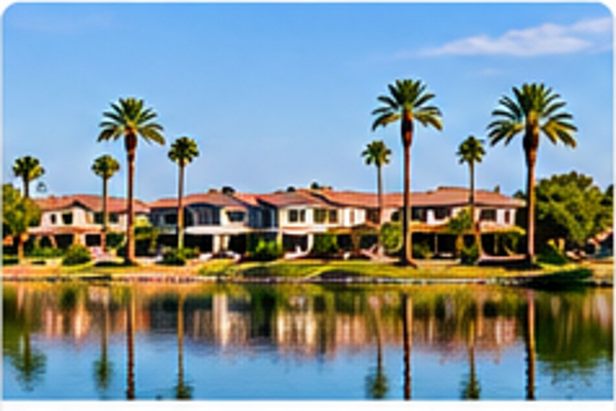 Residential roofs in San Tan Valley, Arizona
